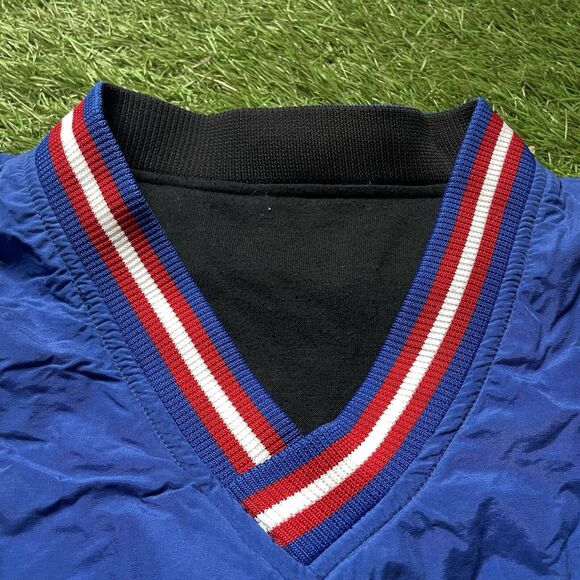 VTG NCAA Kansas Jayhawks Reversible Jacket Mens XL Starter Pullover 90s Vintage - Picture 7 of 16